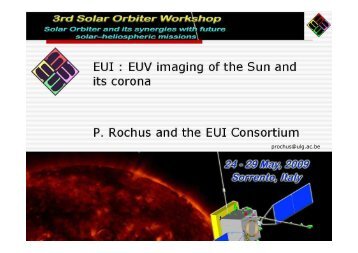 EUV imaging of the Sun and its corona - The Third Solar Orbiter ...