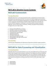 MATLAB & Simulink Course Contents, pdf - Figes.com.tr