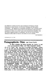 Ernst Goth . . . . . Pornografische Filme - Das BlÃ¤ttchen