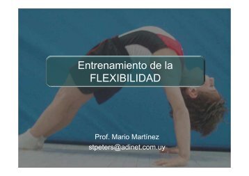 Entrenamiento de la FLEXIBILIDAD - Prof. Mario Martínez