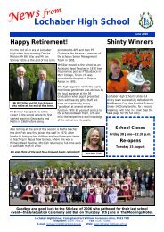 Newsletter 1 - June 2006 - Lochaber High School