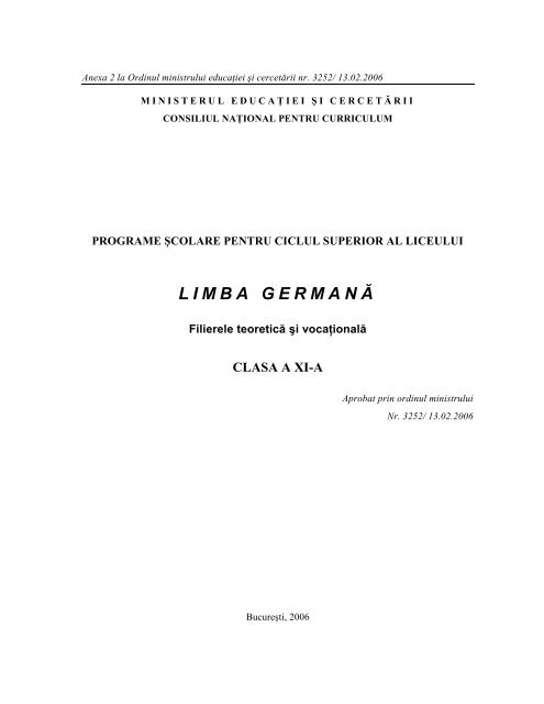 L I M B A G E R M A N A Limba Germana
