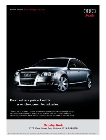 Crosby Audi - Exchange Magazine