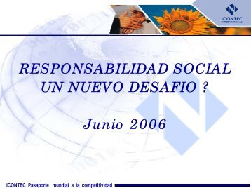 Responsabilidad Social un Nuevo Desafío - Consejo Colombiano ...