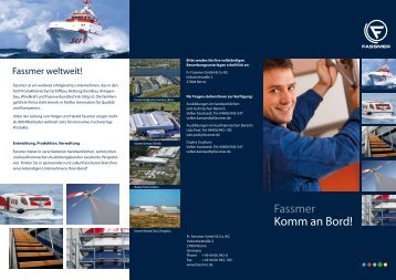 Fassmer Komm an Bord! - Fr. Fassmer GmbH & Co. KG