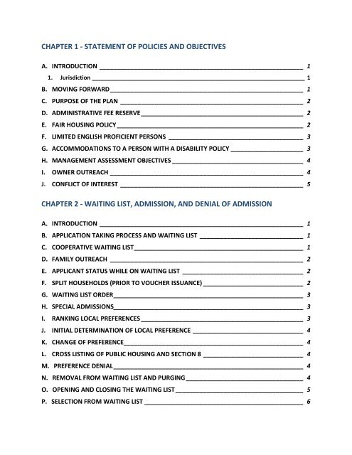 Chapter 1 - San Diego Housing Commission