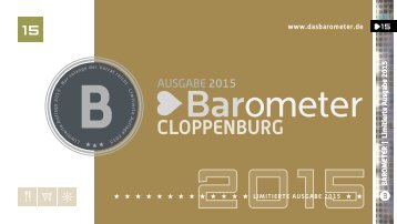 BAROMETER Cloppenburg | Limitierte Ausgabe 2015