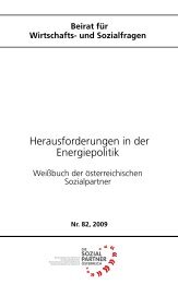 Beirat fÃ¼r Wirtschafts- und Sozialfragen - Dachverband Energie Klima