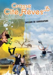 Dossier de Candidature Cité Rêves 2011/2012 - Art Côte d'Azur