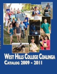 2009 - 2011 Academic Catalog - West Hills College