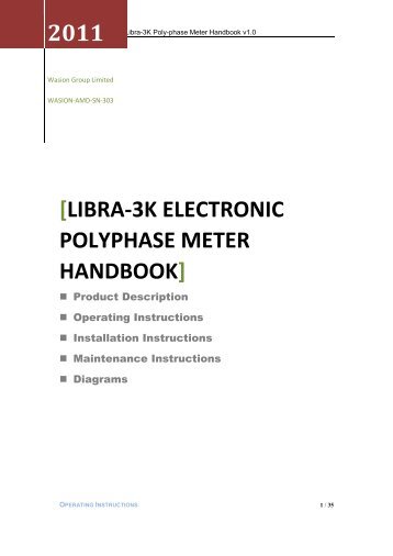 libra-3k electronic polyphase meter handbook - ABE Technologies