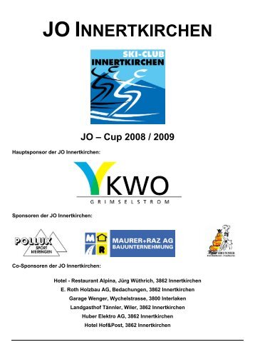 JO-Cup - Skiclub Innertkirchen