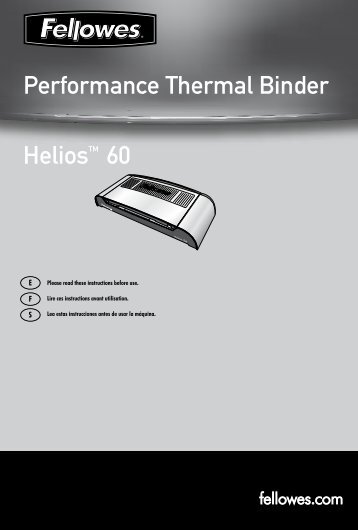 Performance Thermal Binder Helios 60 - Presentations Direct