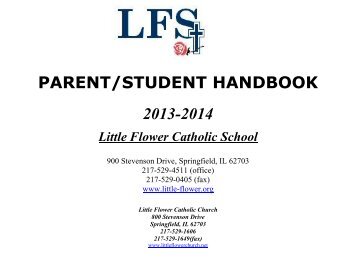PARENT/STUDENT HANDBOOK 2012-2013 - Little Flower School