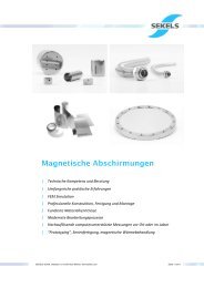 Magnetische Abschirmungen - Sekels GmbH