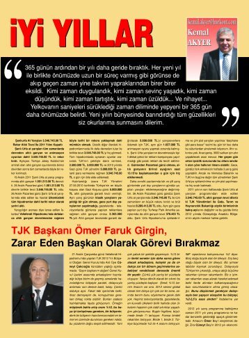 TJK Baflkanâº Ãmer Faruk Girgin, Zarar Eden Baflkan ... - Liderform