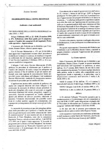 DGRV 2922/03 - Ordine dei Geologi Regione del Veneto