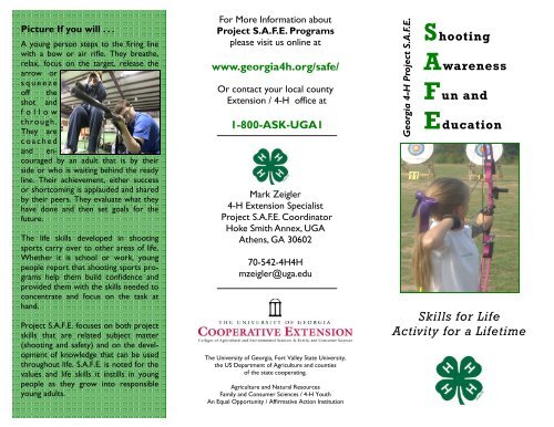 Project S.A.F.E. Brochure - Georgia 4-H