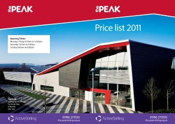 13067_PEAK_Pricelist_290311 - edit - The Peak at Stirling Sports ...