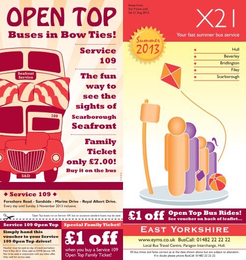 View Timetable PDF East Yorkshire Motor Services Ltd