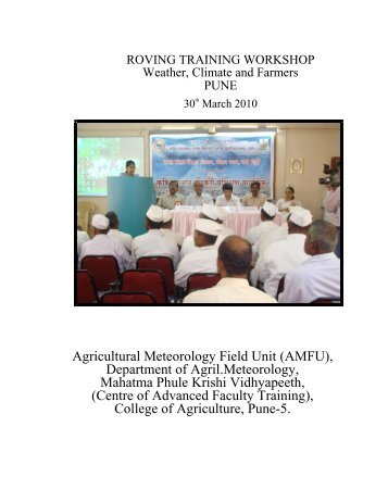 Pune - Agricultural Meteorology Division