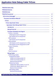 Application Note Debug Cable TriCore - Lauterbach