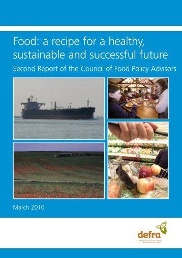 Food: a recipe for a healthy, sustainable and successful future