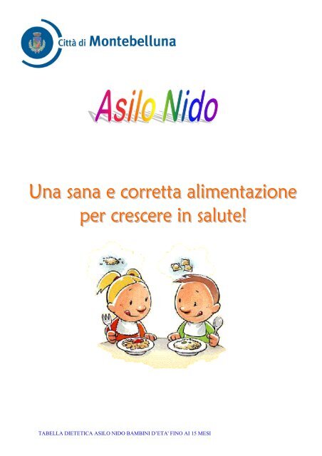 dieta per 6 mesi per bambini pdf