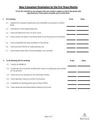 Region SuperStars New Consultant Orientation Checklist