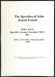 The Speeches of John Enoch Powell