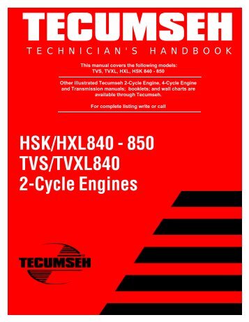2-Cycle Engines(TVS-TVXL 840) - Small Engine Suppliers