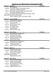 2003 - Mannheimer Regatta-Verein eV