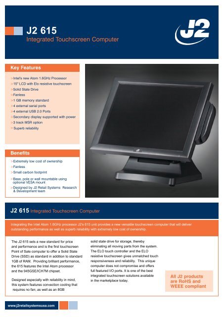 Datasheet on J2 615 (pdf)