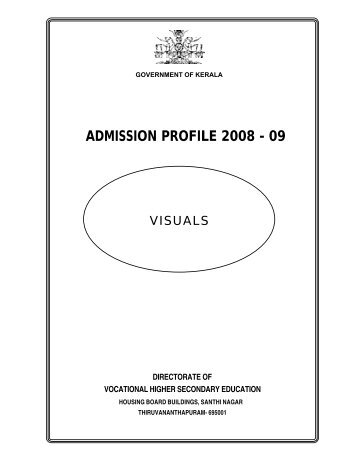 Proposed Prospectus 2008-2009 - Vocational Higher Secondary ...