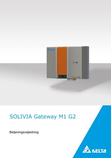 Betjeningsvejledning SOLIVIA Gateway M1 G2 - Solar Inverter