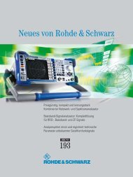 Neues von Rohde & Schwarz