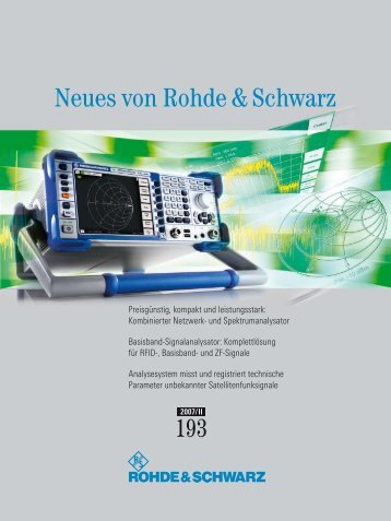 Neues von Rohde & Schwarz