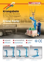 Prospekt Kransysteme neu - VETTER Krantechnik