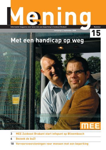 Mening nr 15 september 2008 - MEE Zuidoost Brabant