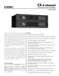 QSC CX 8-Channel - QSC Audio Products