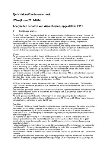 Analyse - Gemeente Leeuwarden