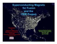 Superconducting Magnets - American Nuclear Society