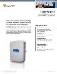 TWACSÂ® CST (Capacitor Control Solution) - Aclara