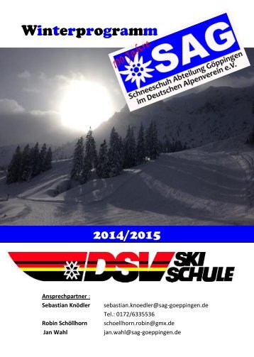 Winterprogramm Skischule