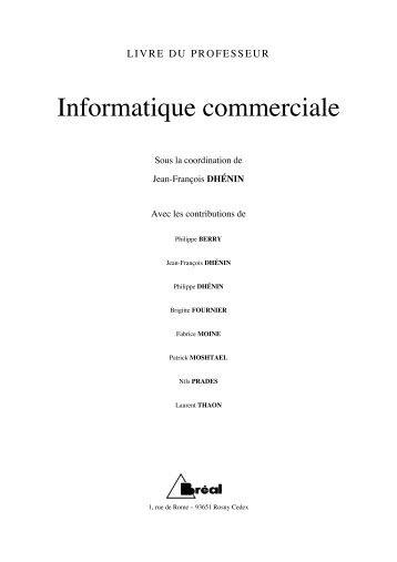 Informatique commerciale - Editions BrÃ©al