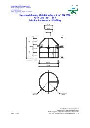 Volumen 6 m3, DN 2500 - Lauterbach-Kießling GmbH