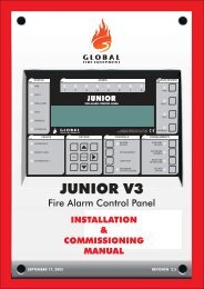 JUNIOR V3 INSTALLATION MANUAL... - Fire & Security Solutions Ltd