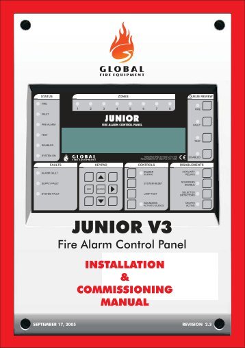 JUNIOR V3 INSTALLATION MANUAL... - Fire & Security Solutions Ltd