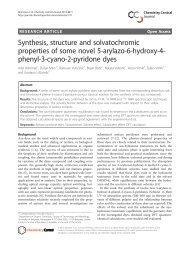 Synthesis, structure and solvatochromic properties of some novel 5 ...