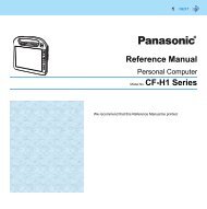 Panasonic Toughbook H1 User Manual, Microsoft Windows XP